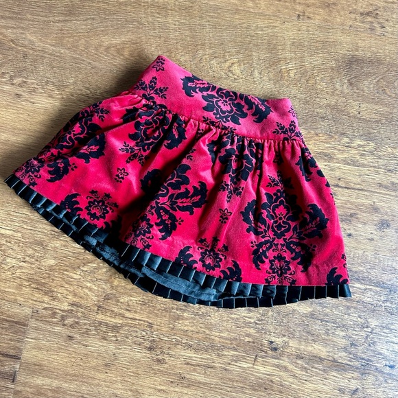 Hartstring Satin and Velvet Skirt - Picture 1 of 3